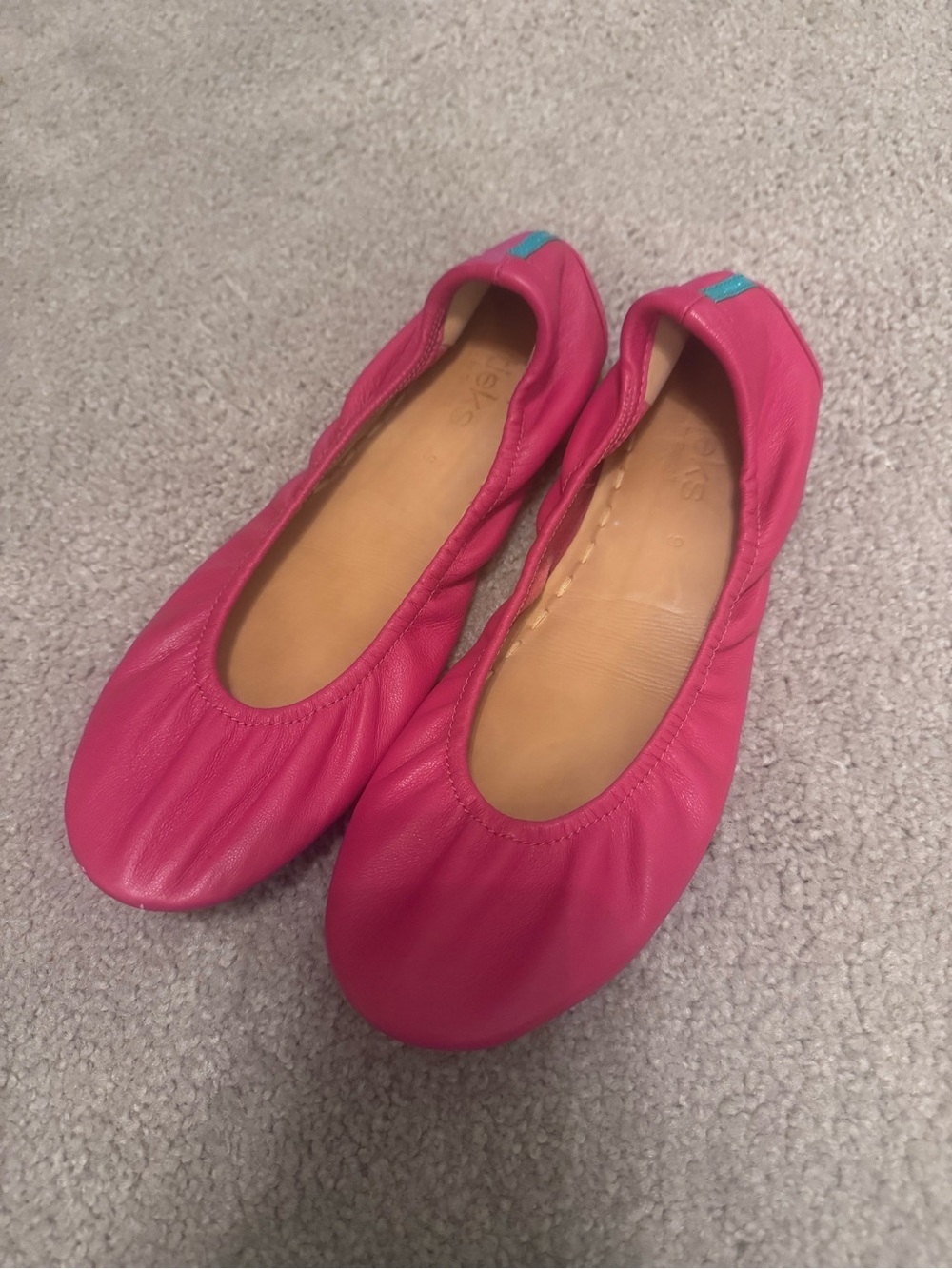 Tieks Hot Pink Leather Ballet Flats